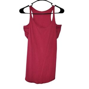 Lululemon Burgundy Rare Cross Over Back Sleeveless Tank Top Size 4